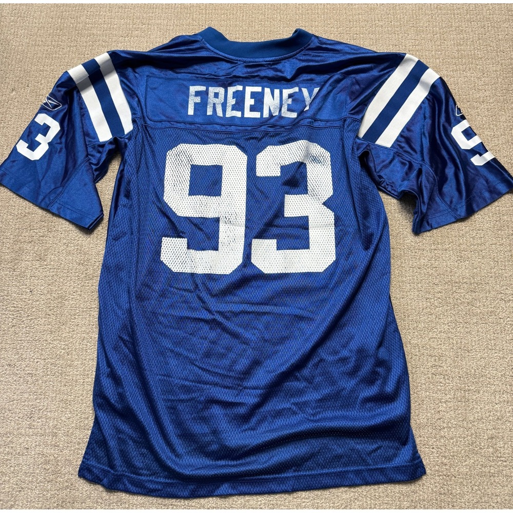 Reebok NFL Colts Freeney 93 Football Jersey‎ Short Sleeve Blue L/G